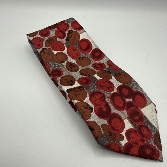 Vintage Men's Infectious Awareables Malaria 100% Silk Tie Doctor Disease - Picture 2 of 5
